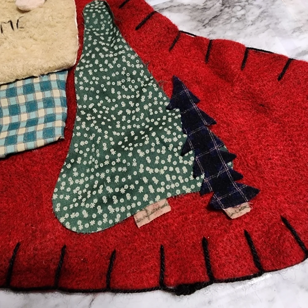 Vintage Christmas Tree Stocking 21